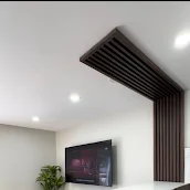 Interior feature wall renovation by Apex Builders